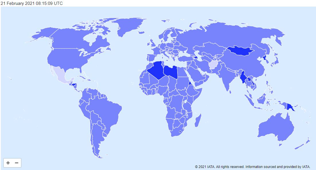 blivale_mappa_interattiva_IAVA Where to travel in this period of Covid-19: the real-time map with rules and bans for flights around the world, a valuable tool for organizing travel