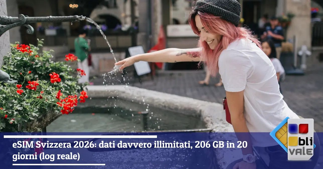 blivale-it-esim-svizzera-unlimited-643x337 eSIM Svizzera 2026: dati davvero illimitati, 206 GB in 20 giorni (log reale)