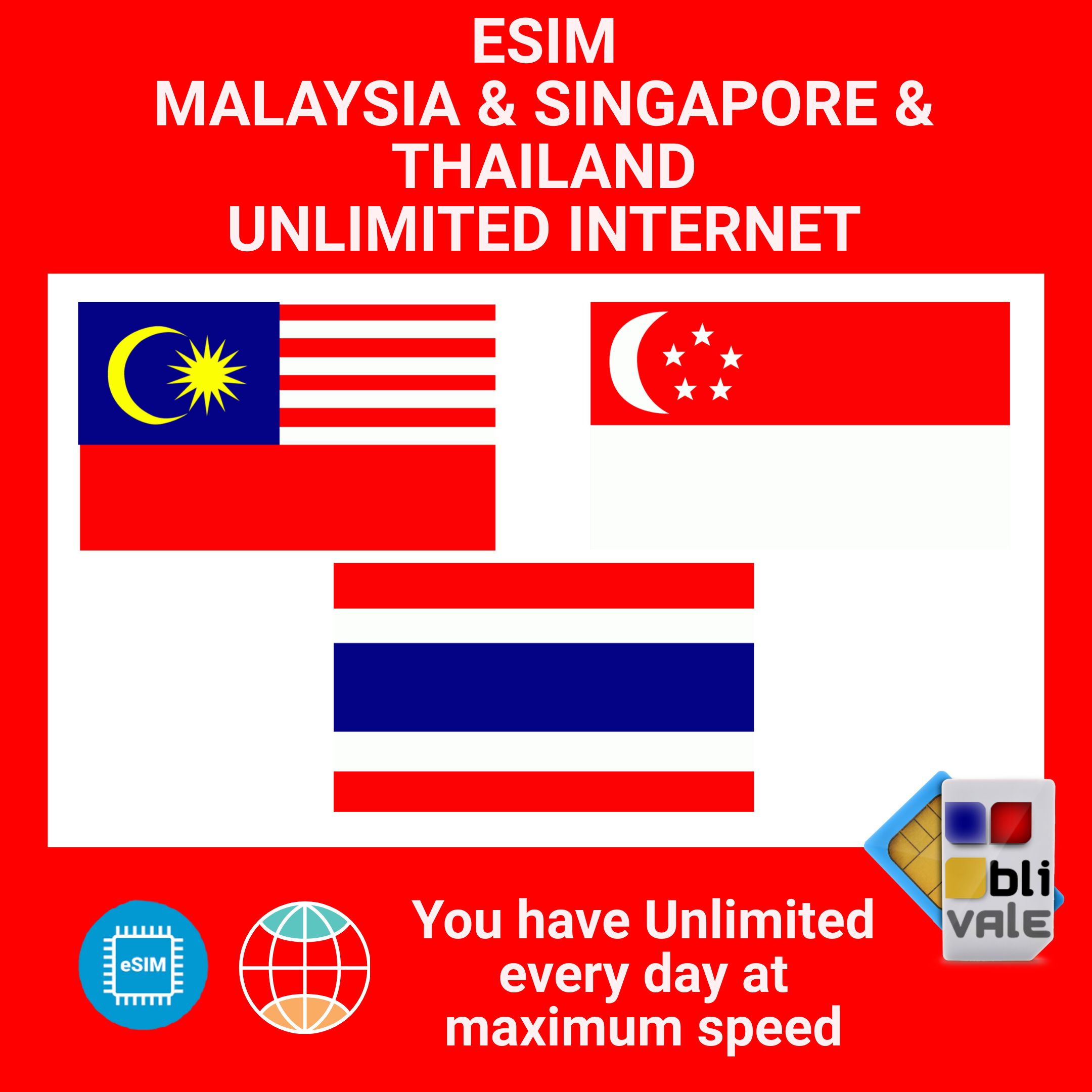 ESim Devices Only | Happy 5G ESim Singapore/Malaysia 30Days - View #2