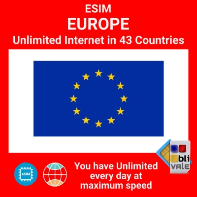 blivale_en_esim_new_europe_unlimited_43_country_1080x1080 eSIM for EUROPE UNLIMITED Unlimited (EU) in 42 Country
