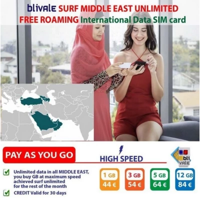 blivale_image_pay_as_you_go_surf_middle_est_unlimited_free_roaming_gb_worldwide BLIVALE SIM Card Surf Middle East Unlimited: Unlimited GB of data in the Middle East